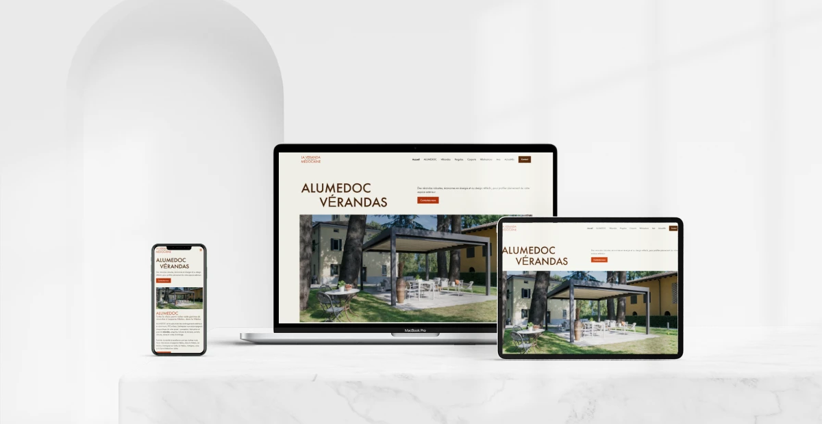 Alumedoc Verandas Le Medoc Mockup MEA
